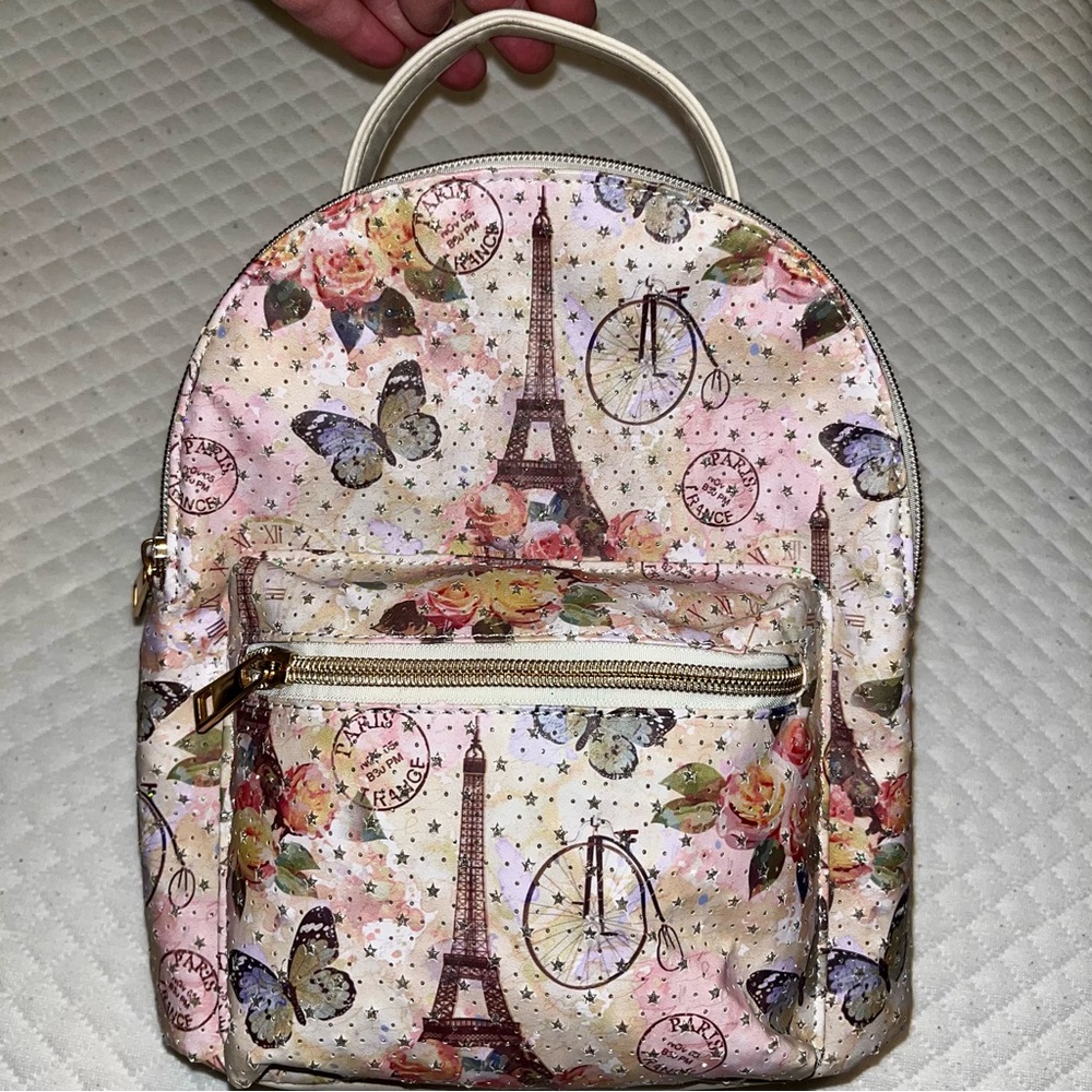 Mini Floral Parisian Backpack